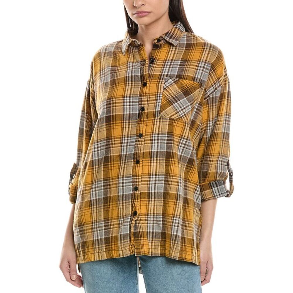 Nu Vintage Womens  Button Front Shirt